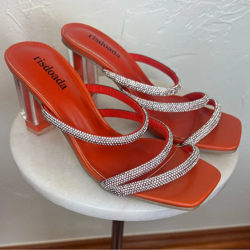 N/A orange rhinestone